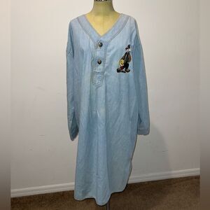 Looney tunes silvestre and tweety Loose Plain Denim 3/4  Sleeve